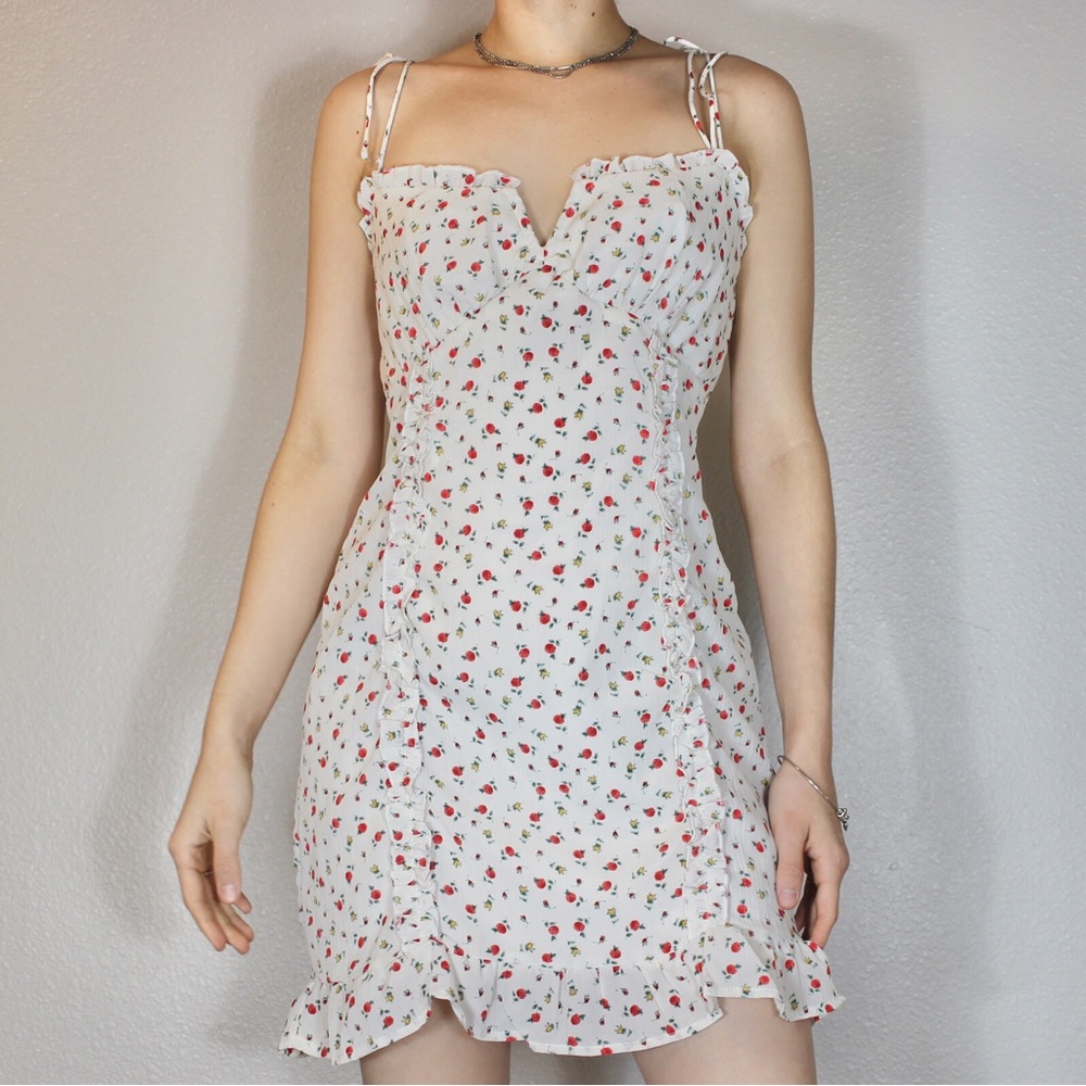Woven Pink Floral Bodycon Dress